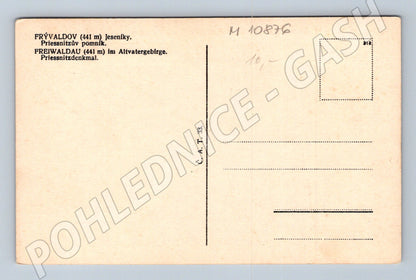 Pohlednice Priessnitzův pomník Frývaldov (M10876)