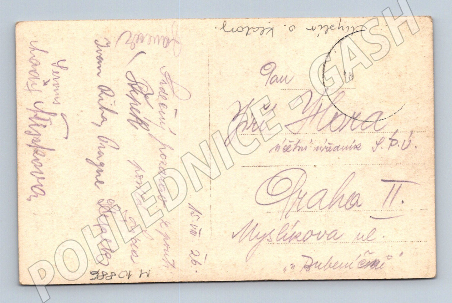 Pohlednice Myslív u Klatov 1926 (M10886)