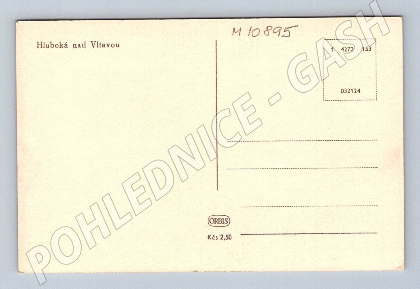 Pohlednice Hluboká nad Vltavou – zámek (M10895)