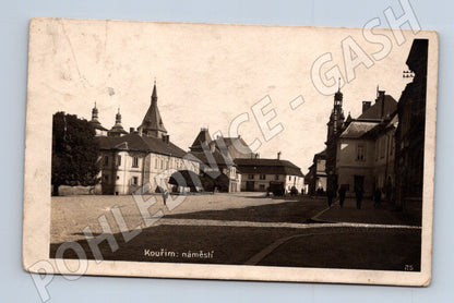 Pohlednice Kouřim náměstí historická (M10896)