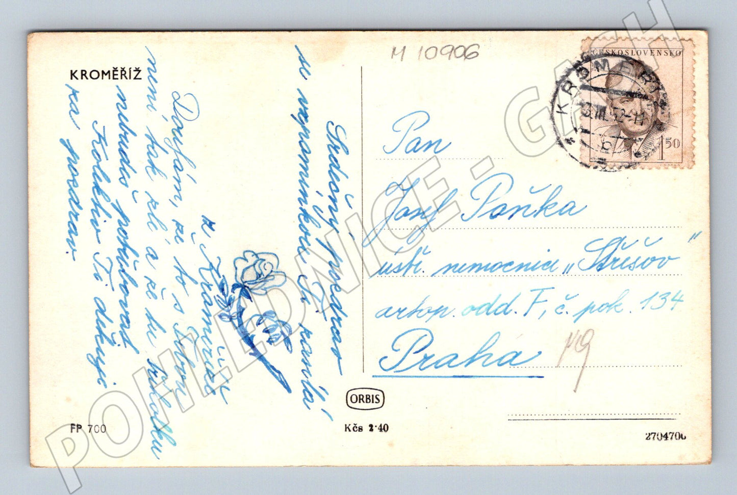 Pohlednice Kroměříž - stará pohlednice (M10906)