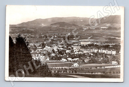 Pohlednice ČR – panoramatický pohled na město, 1949 (M10907)