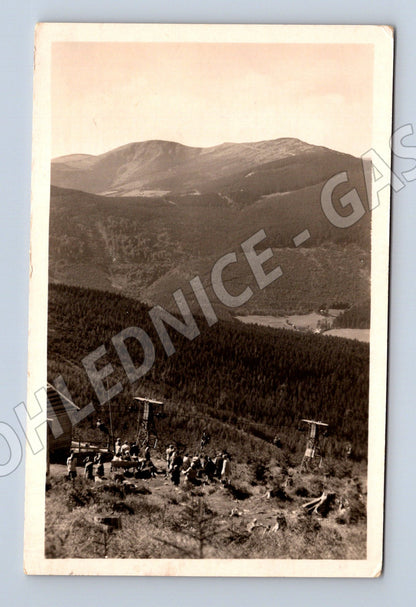 Pohlednice Krkonoše Špindlerův Mlýn – lanovka na Pláň (M10914)