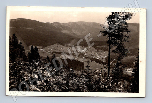 Pohlednice Špindlerův Mlýn, Krkonoše – celkový pohled (M10916)