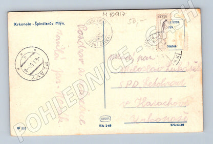Pohlednice Špindlerův Mlýn Krkonoše – zimní (M10917)