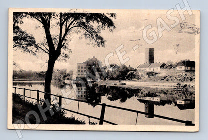 Pohlednice Kolín – řeka a věž, 1914 (M10918)