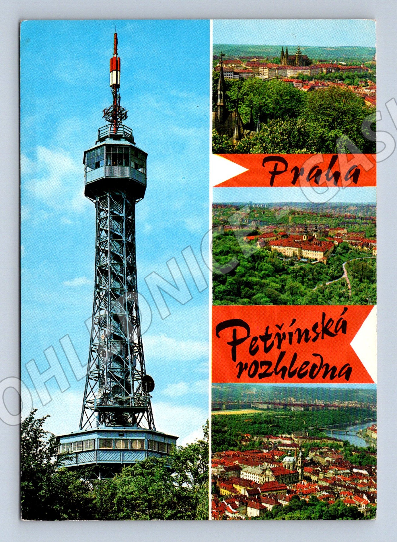 Pohlednice Petřínská rozhledna historická (M10929)