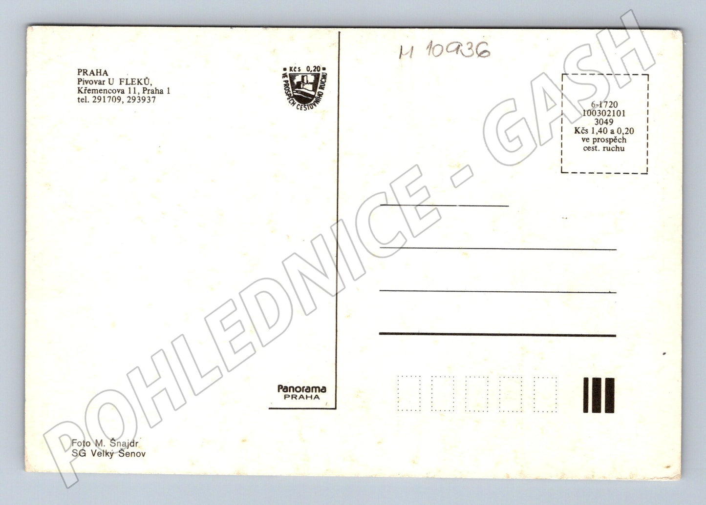 Pohlednice Praha – Pivovar U Fleků (M10936)