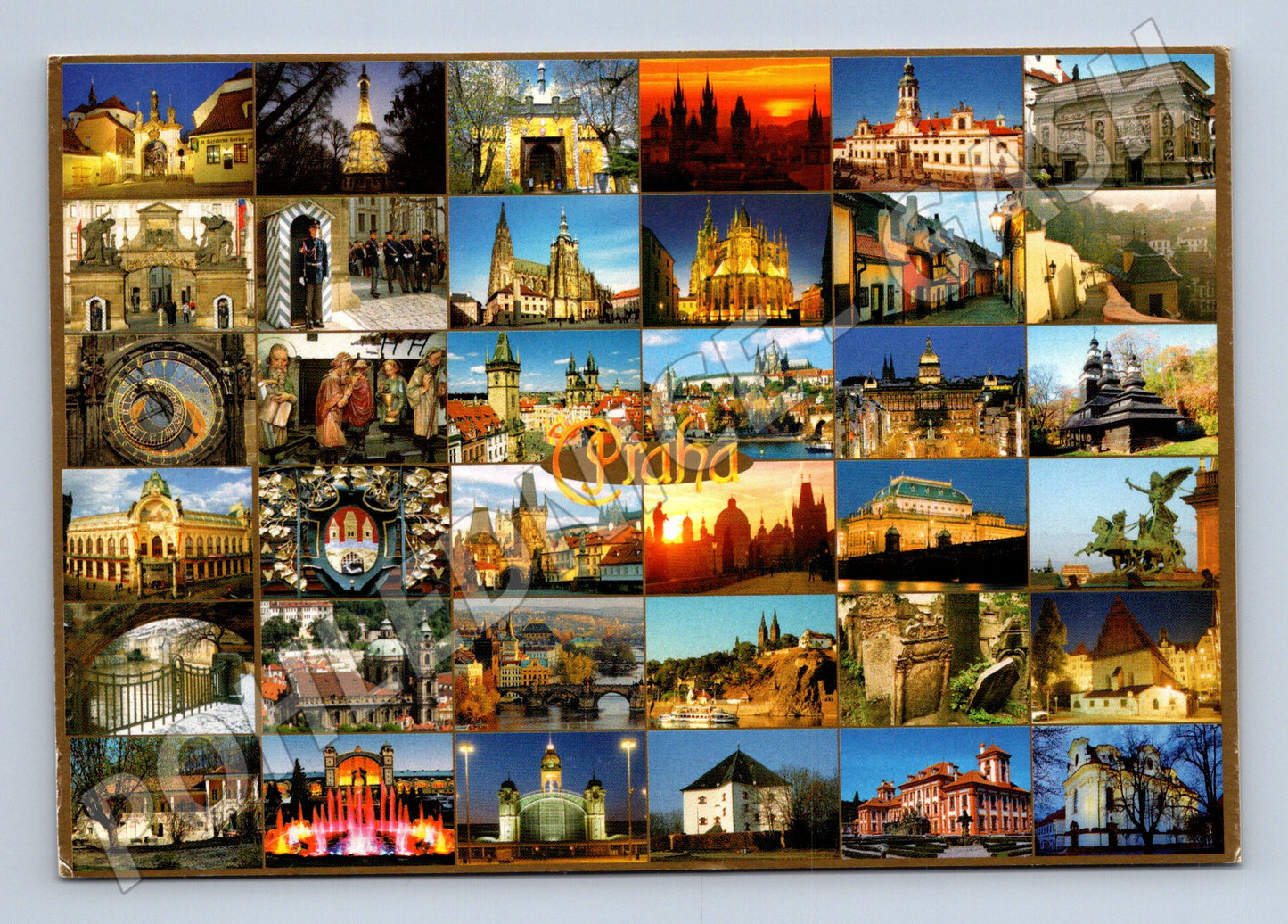 Pohlednice Praha – koláž památek (M10937)