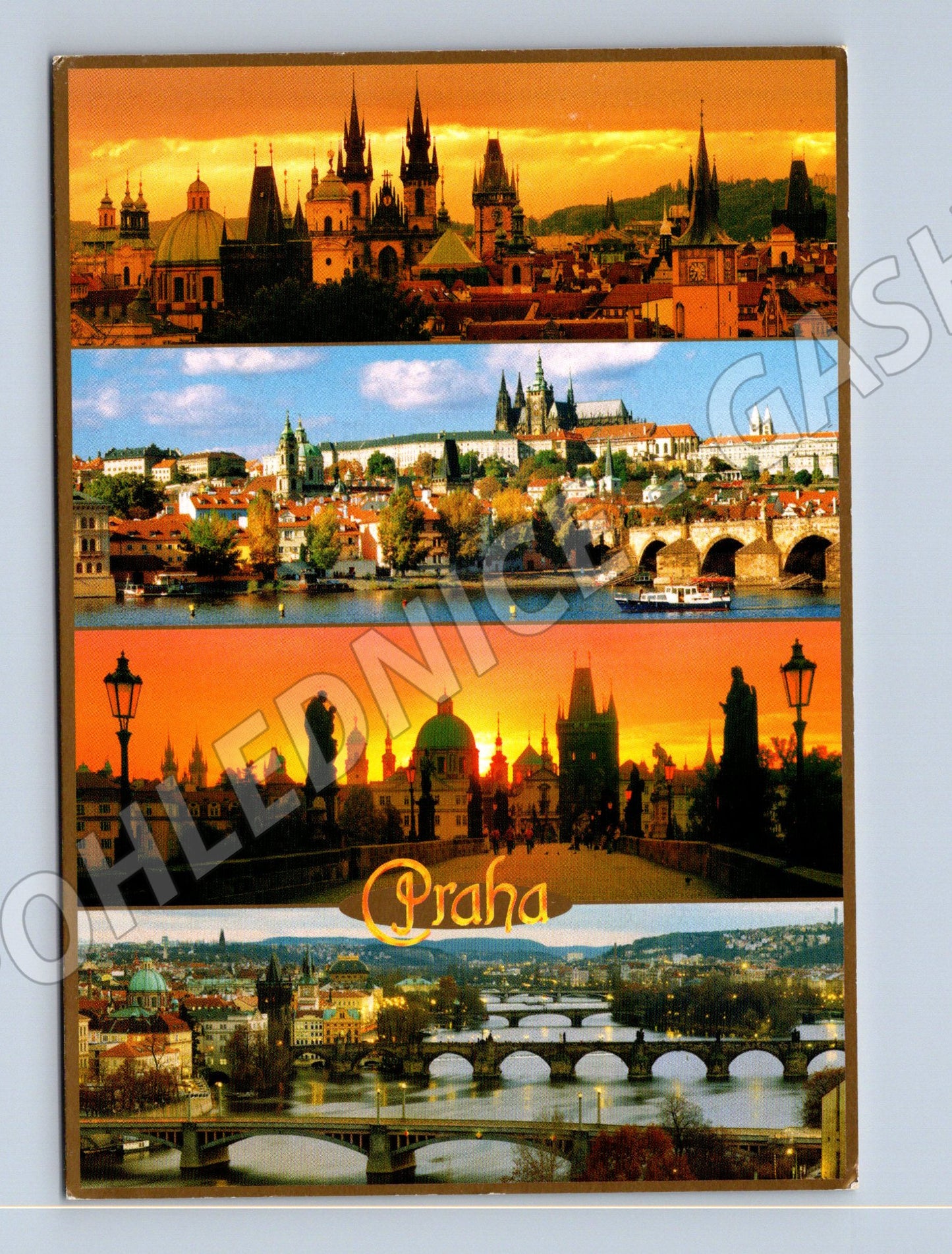 Pohlednice Praha – panoráma, více záběrů (M10942)