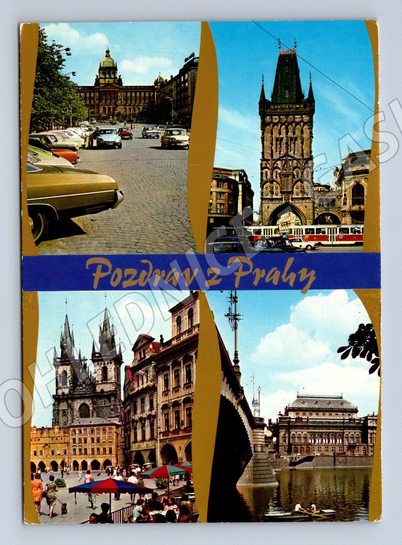 Pohlednice Praha – koláž památek (M10943)