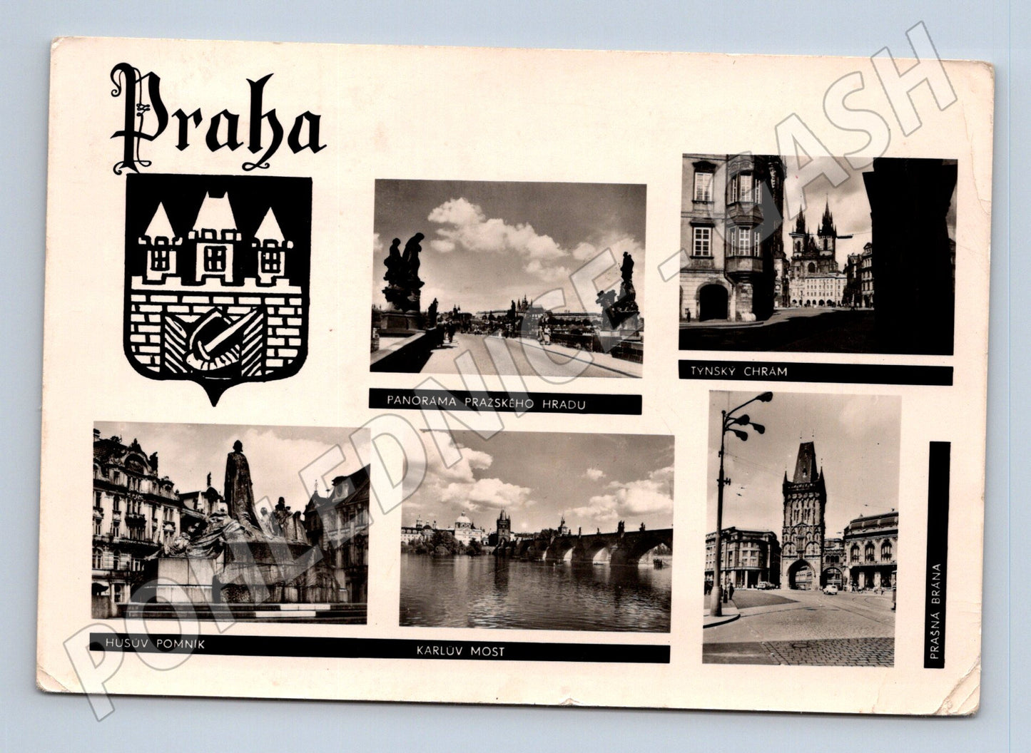 Pohlednice Staropražská Praha - známé pamětihodnosti (M10948)