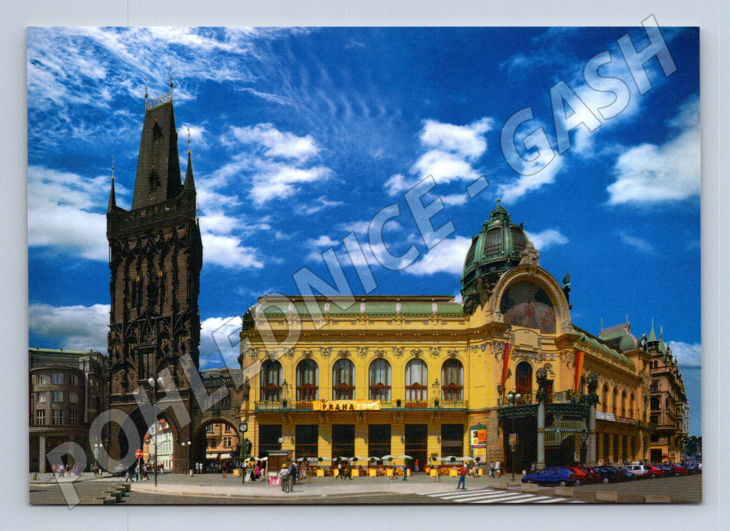 Pohlednice Praha – Prašná brána a Obecní dům (M10962)