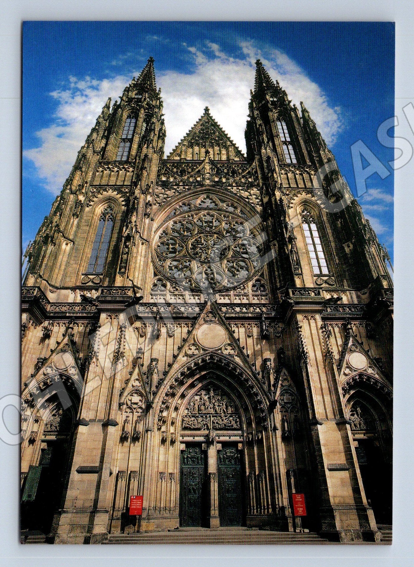 Pohlednice Praha – Katedrála sv. Víta, detail průčelí (M10963)