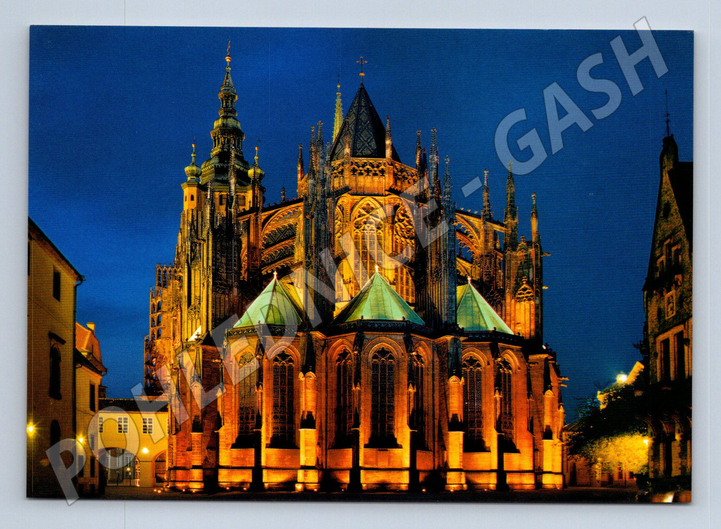 Pohlednice Katedrála sv. Víta Praha – noční pohled (M10968)
