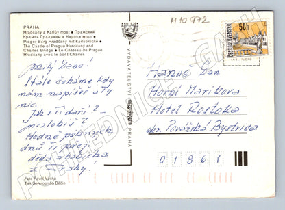 Pohlednice Praha Karlův most a Hradčany (M10972)