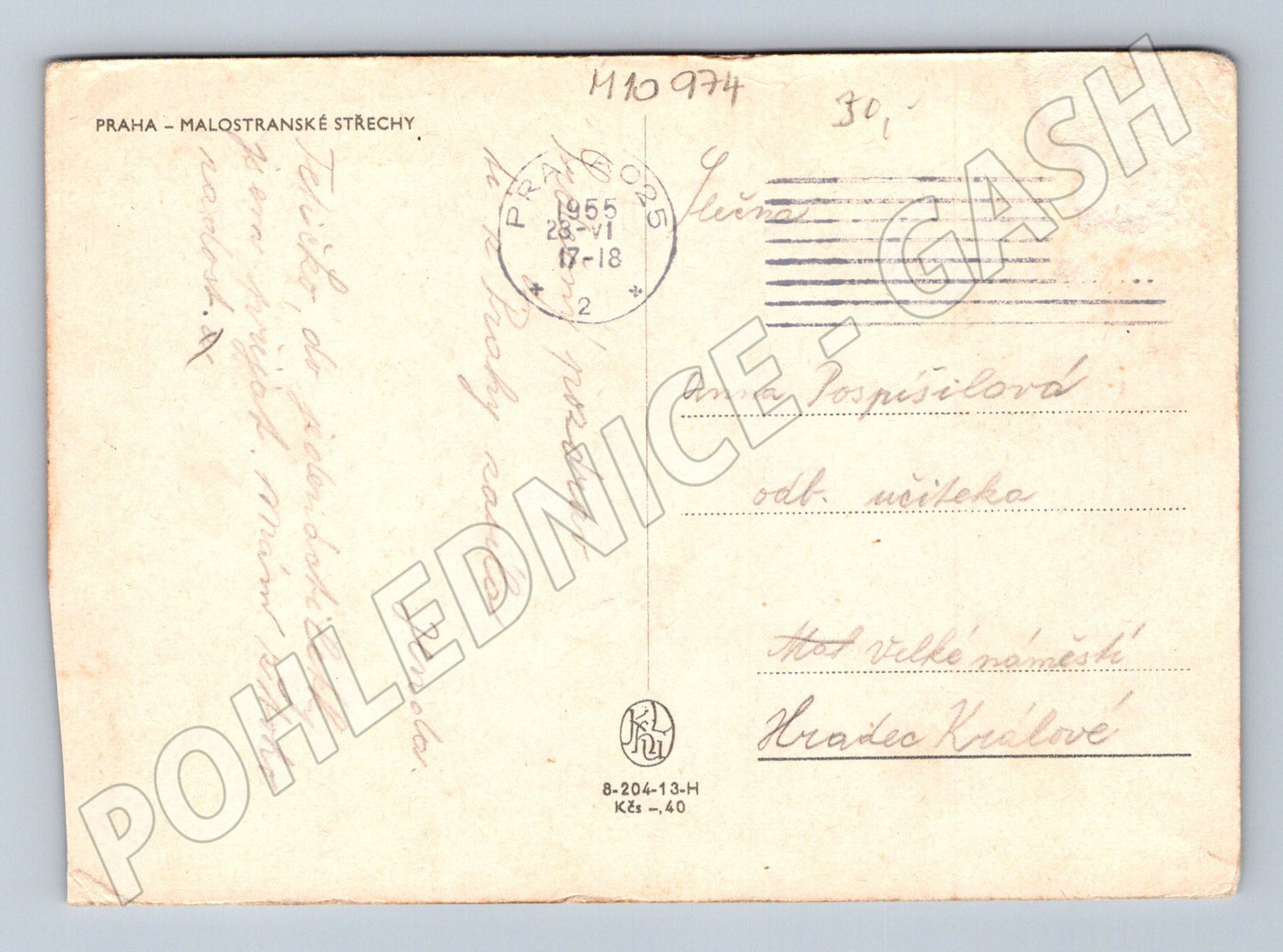 Pohlednice Staropražská - Malostranské střechy (M10974)