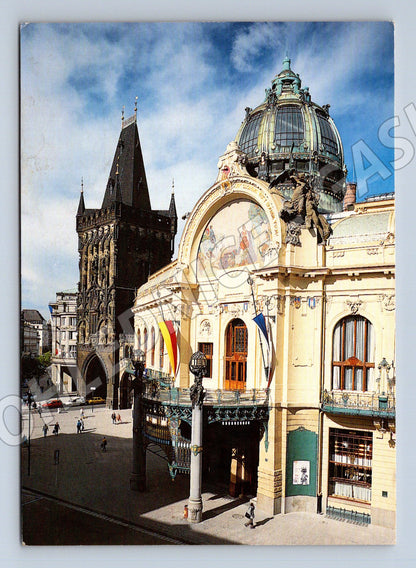 Pohlednice Obecní dům Praha - s razítkem (M10975)