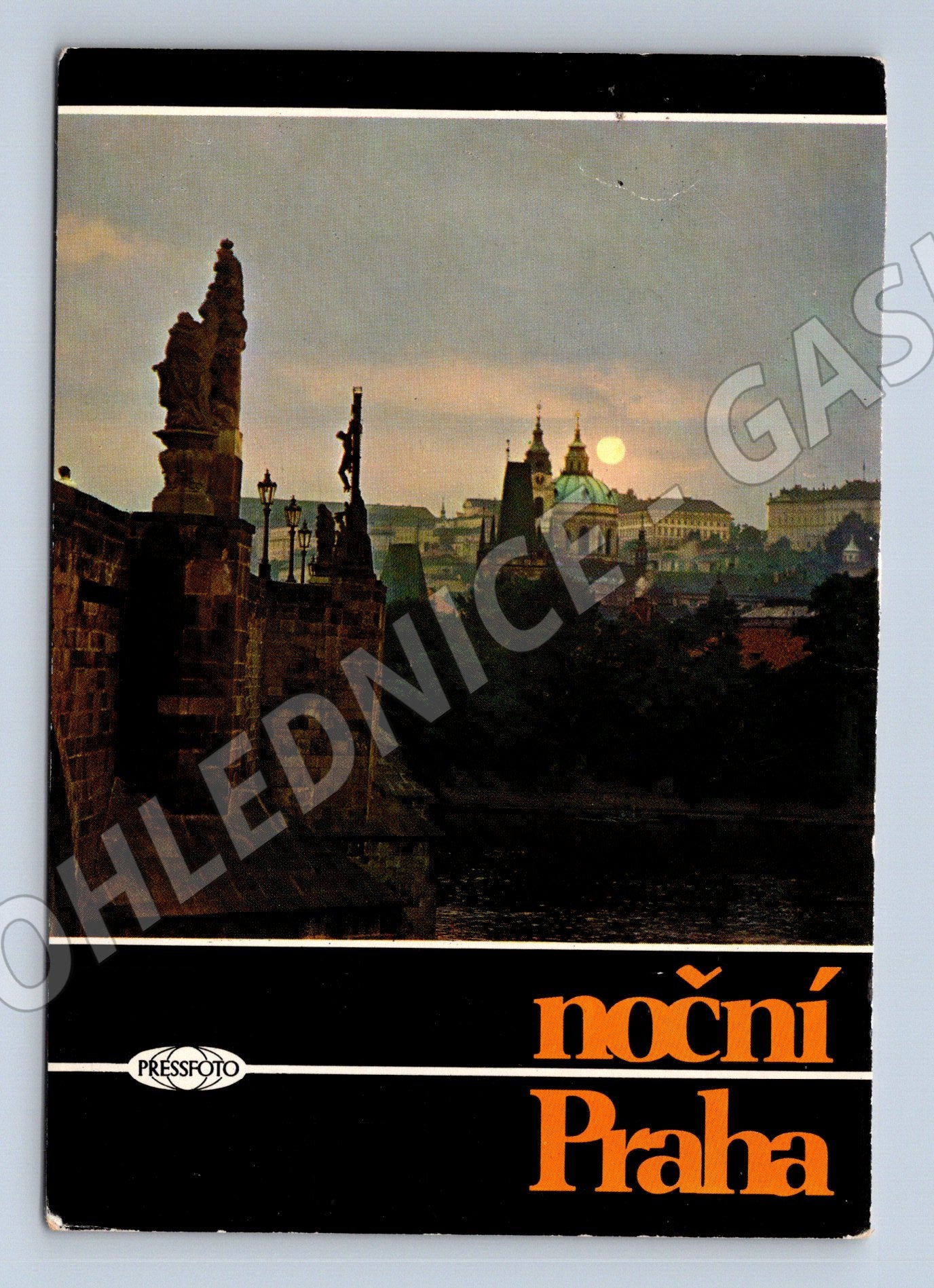 Pohlednice Noční Praha – Karlův most a sv. Mikuláš (M10982)