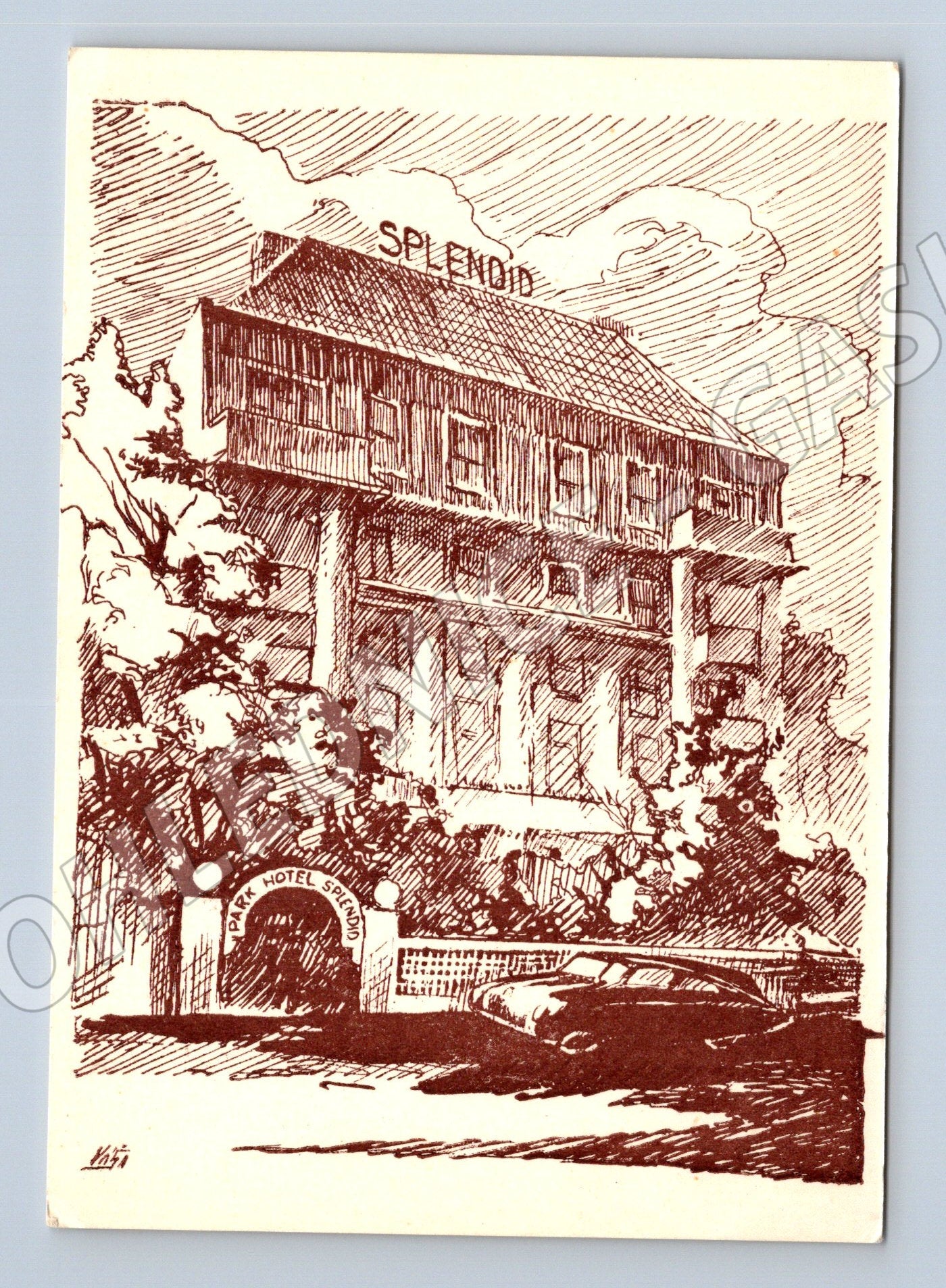 Pohlednice Park-Hotel Splendid Praha Letná (M11001)