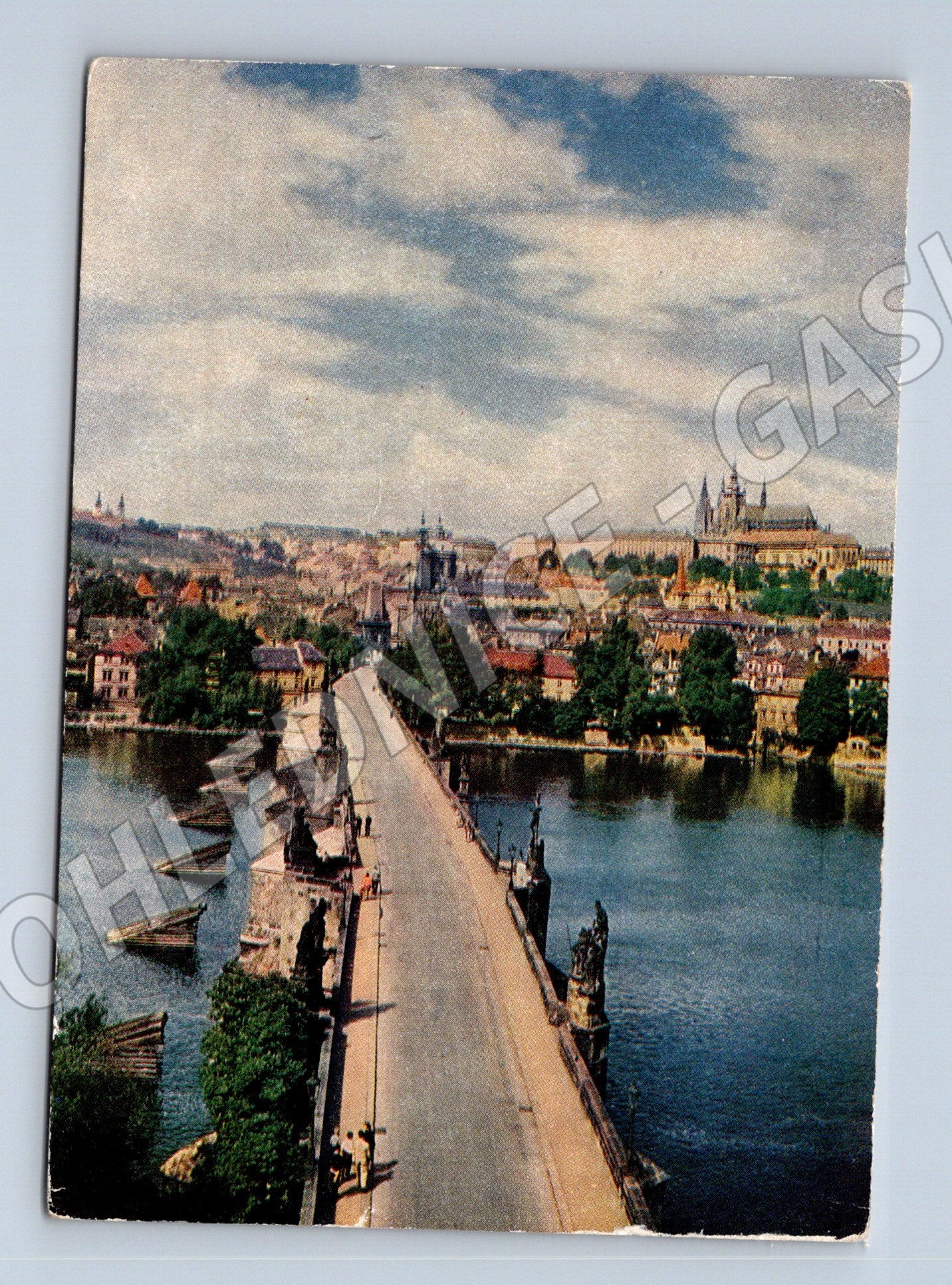 Pohlednice Karlův most a Pražský hrad (M11015)