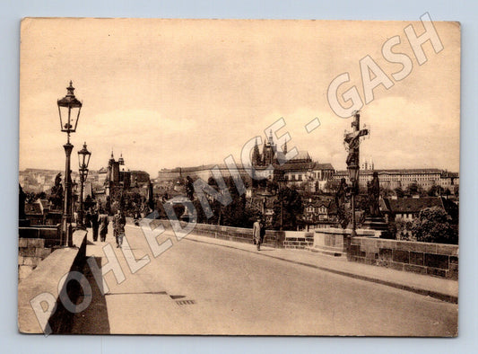 Pohlednice Praha - Karlův most a Pražský hrad (M11024)