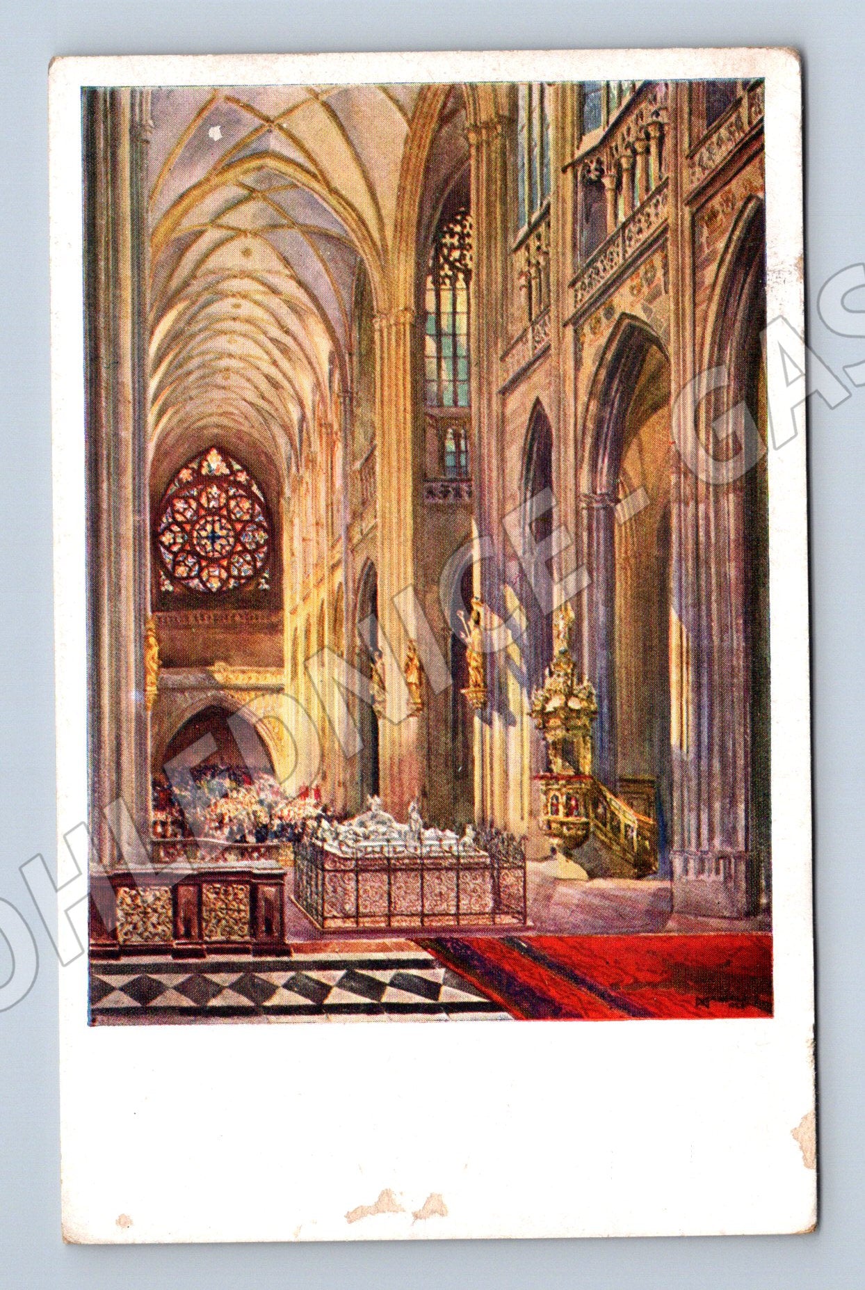 Pohlednice Katedrála sv. Víta v Praze – interiér, presbytář (M11030)