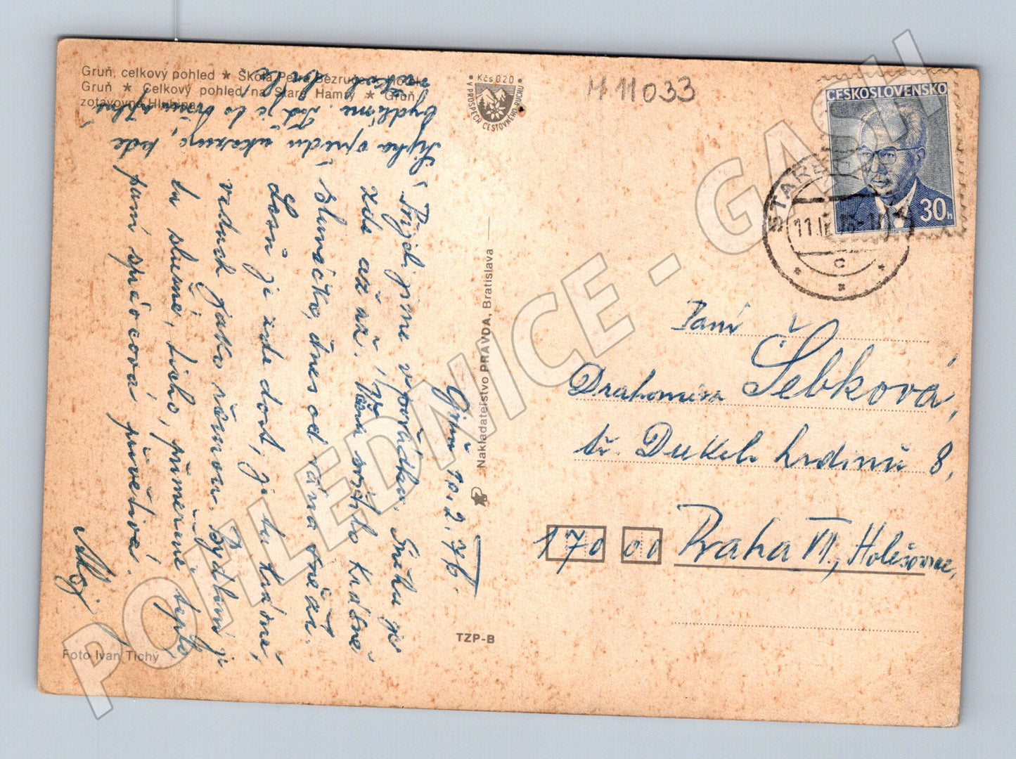 Pohlednice Beskydy – Gruň, stará horská krajina (M11033)
