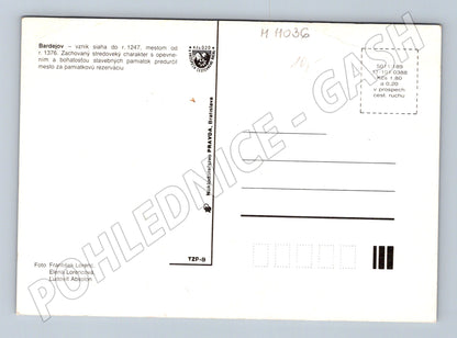 Pohlednice Bardejov Slovensko – historické památky (M11036)