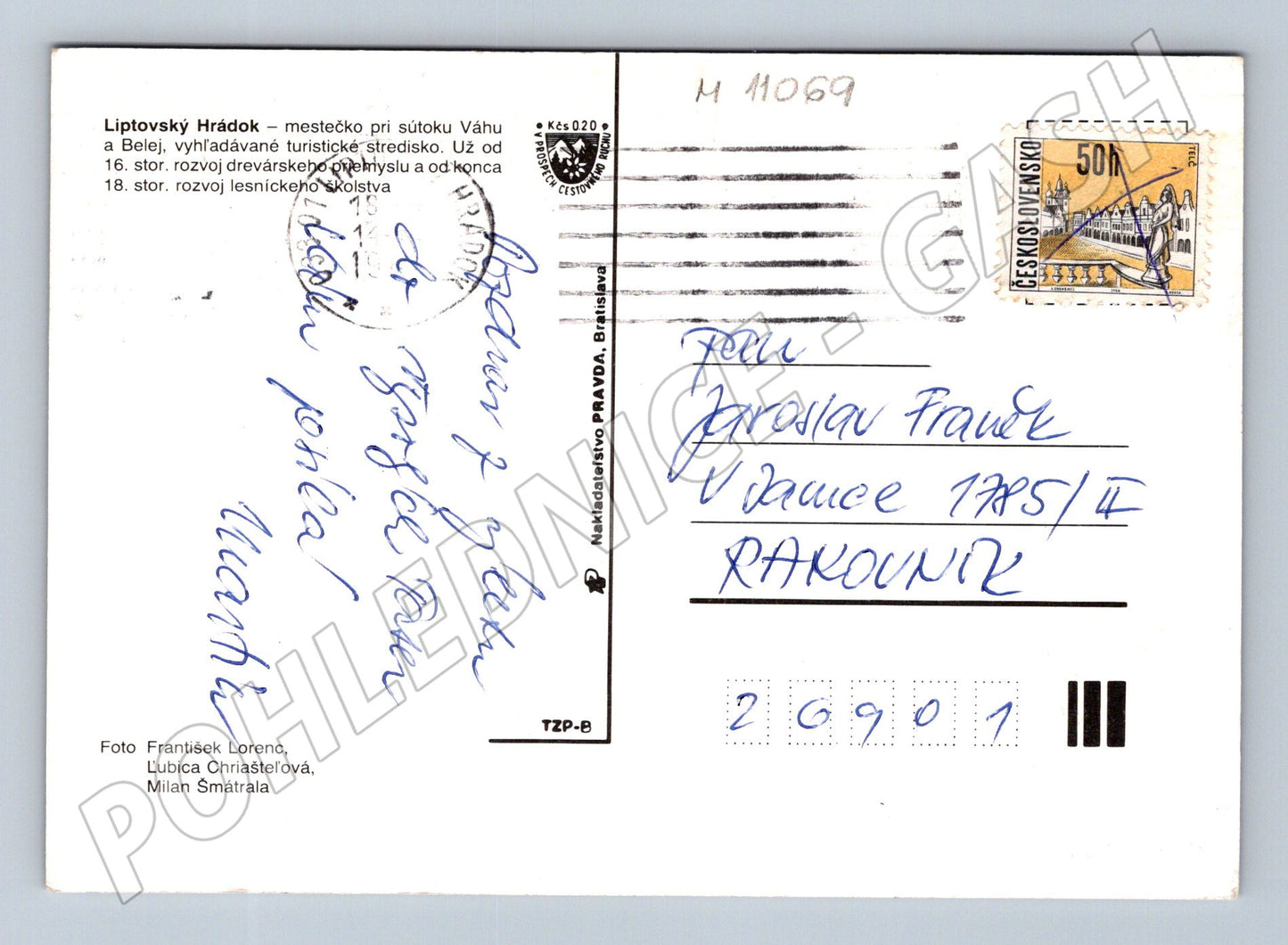 Pohlednice Liptovský Hrádok – více záběrů (M11069)