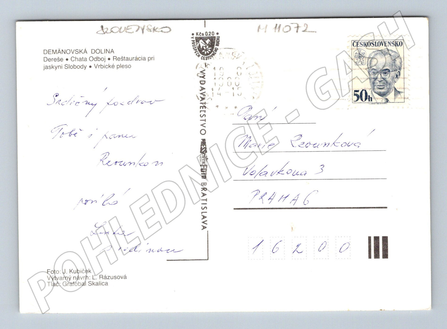 Pohlednice Demänovská dolina – Slovensko (M11072)