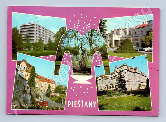 Pohlednice Piešťany – lázně, více záběrů (M11076)