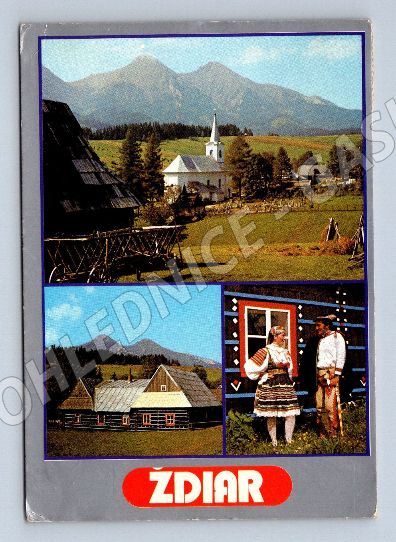 Pohlednice Ždiar – Belianské Tatry, slovenský kroj (M11089)