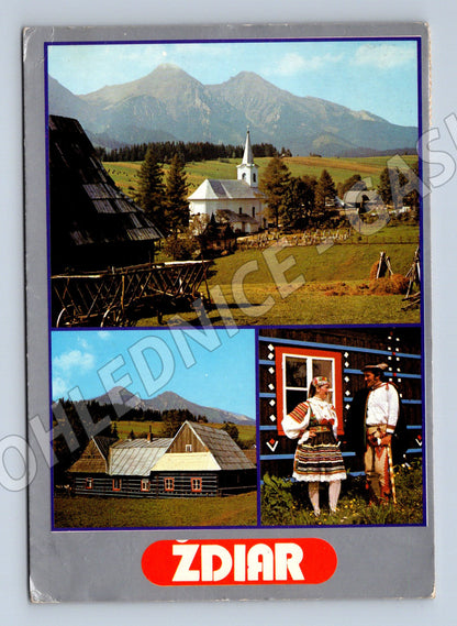 Pohlednice Ždiar – Belianské Tatry, slovenský kroj (M11089)