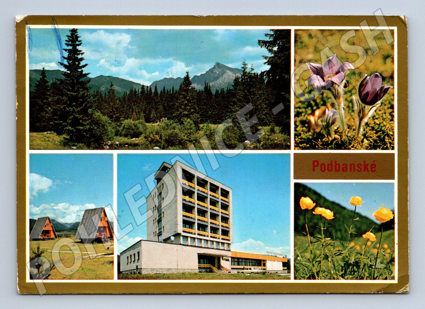 Pohlednice Podbanské, Vysoké Tatry – koláž (M11092)