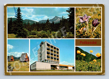 Pohlednice Podbanské, Vysoké Tatry – koláž (M11092)