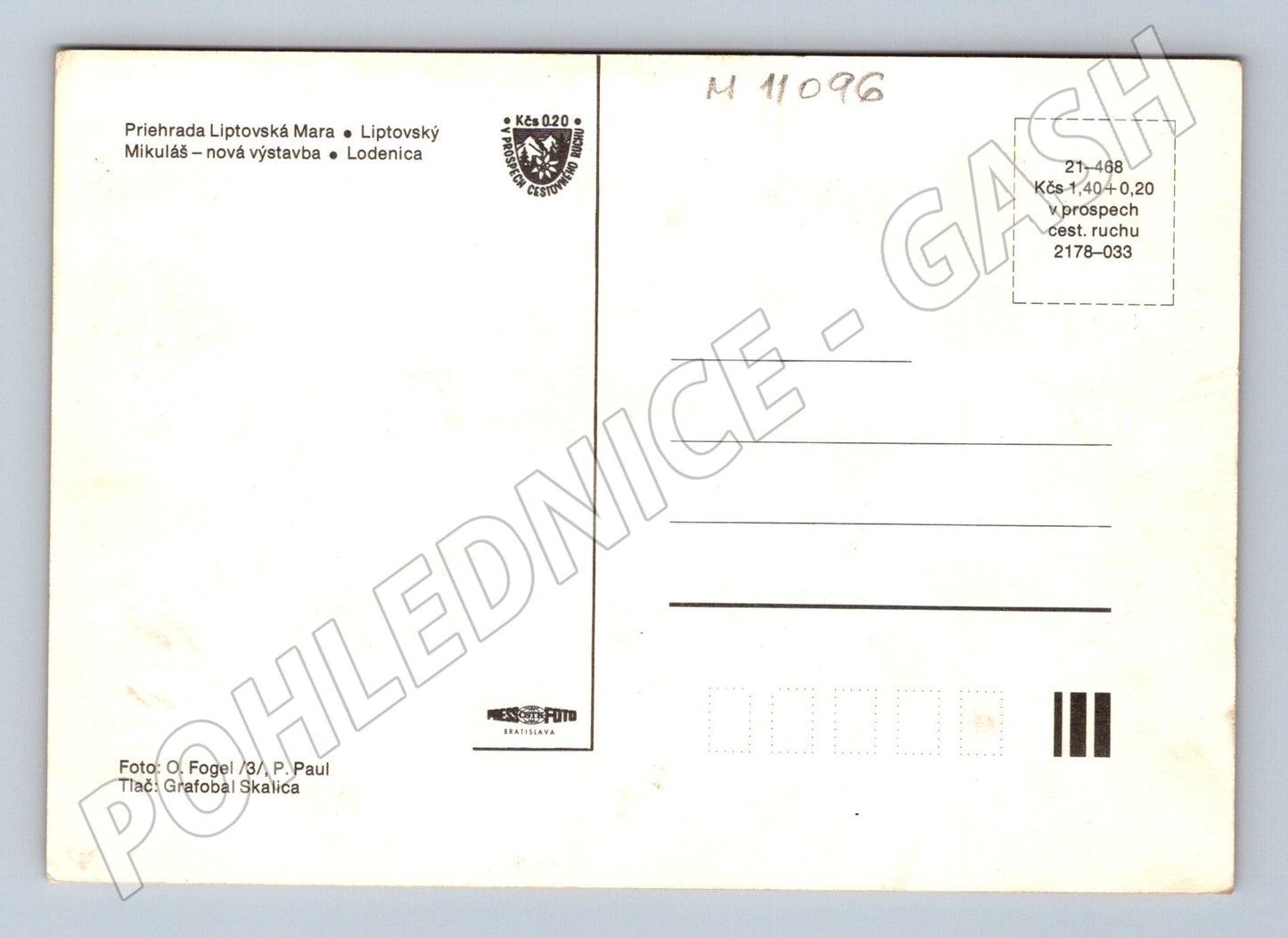 Pohlednice Liptovská Mara - rekreace a vodní sporty (M11096)