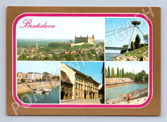 Pohlednice Bratislava - koláž památek a zajímavostí (M11100)
