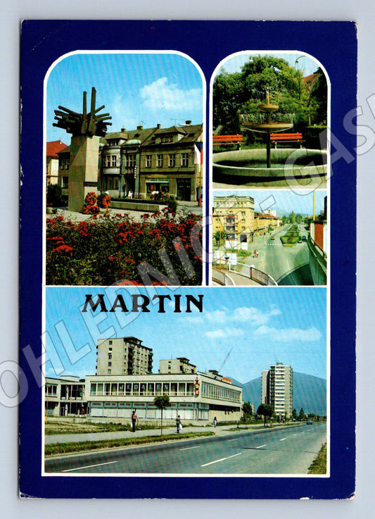 Pohlednice Martin, Slovensko – více motivů (M11119)