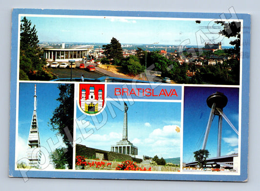 Pohlednice Bratislava - výhled na památky a most SNP (M11120)