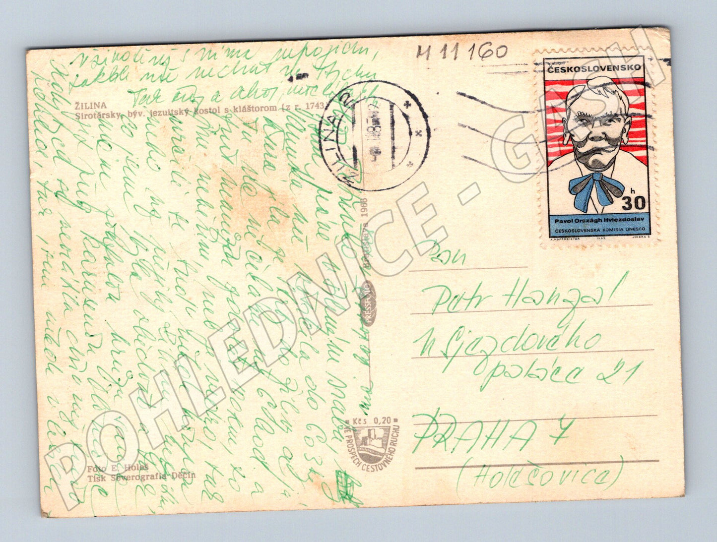 Pohlednice Žilina historické centrum Slovensko (M11160)