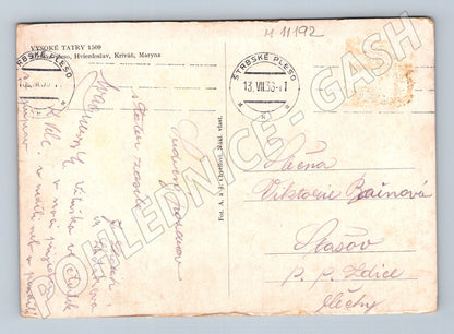 Pohlednice Vysoké Tatry Štrbské Pleso 1936 (M11192)