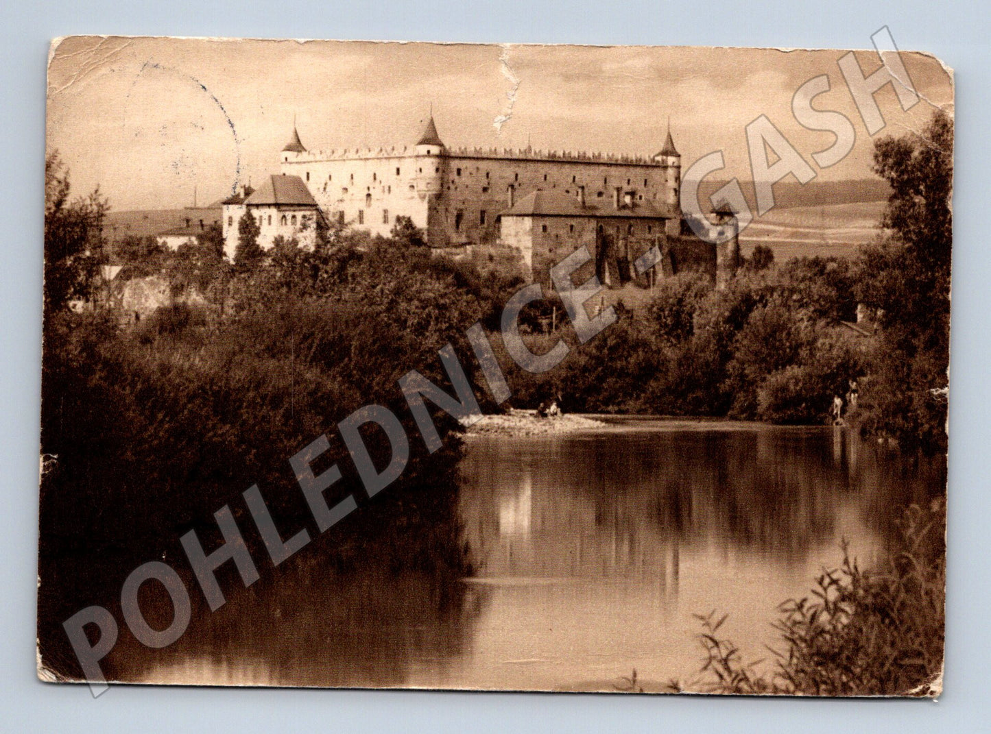 Pohlednice Zvolenský zámek – stará pohlednice 1938 (M11193)