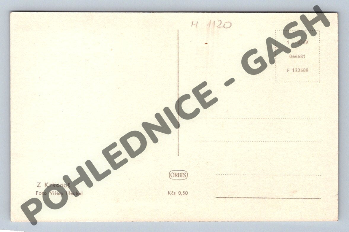 Pohlednice Zimní Krkonoše Vilém Heckel (M1120)