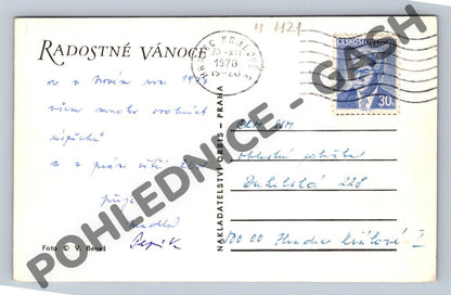 Pohlednice Vánoce Betlém ČSR 1976 (M1121)