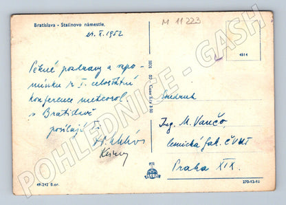 Pohlednice Staliňovo náměstí Bratislava (M11223)