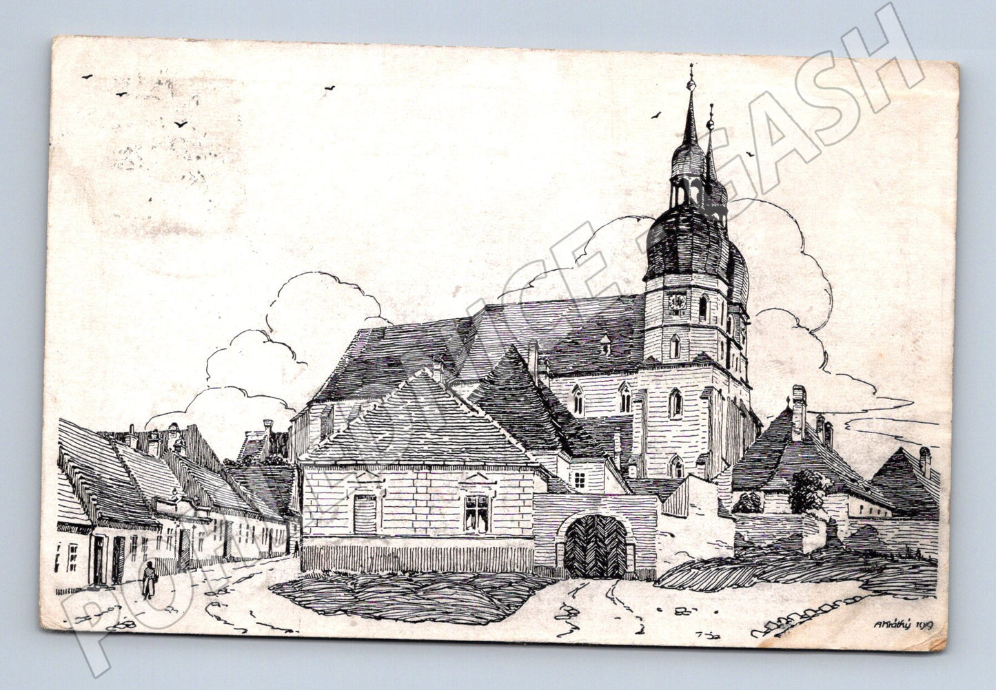 Pohlednice Trnava Hrubý kostol (M11230)