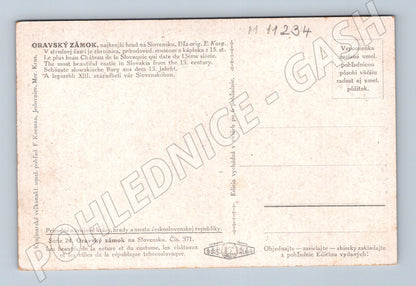Pohlednice Oravský zámek - historická pohlednice (M11234)