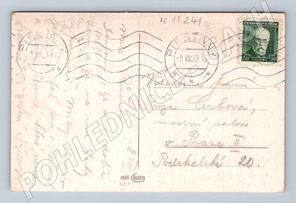 Pohlednice Piešťany Hotel Thermia 1933 (M11241)