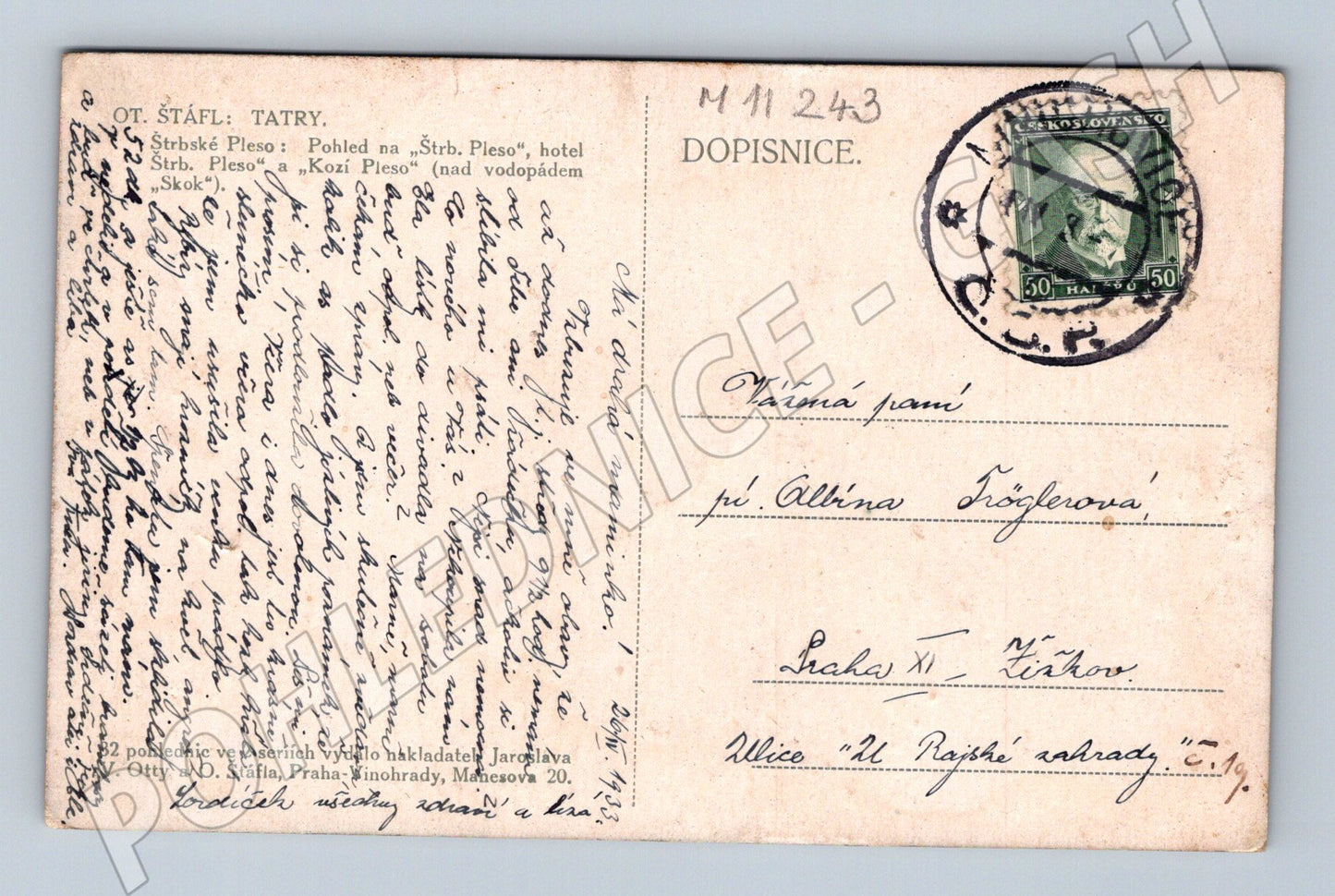 Pohlednice Tatry – Štrbské a Kozi Pleso (M11243)